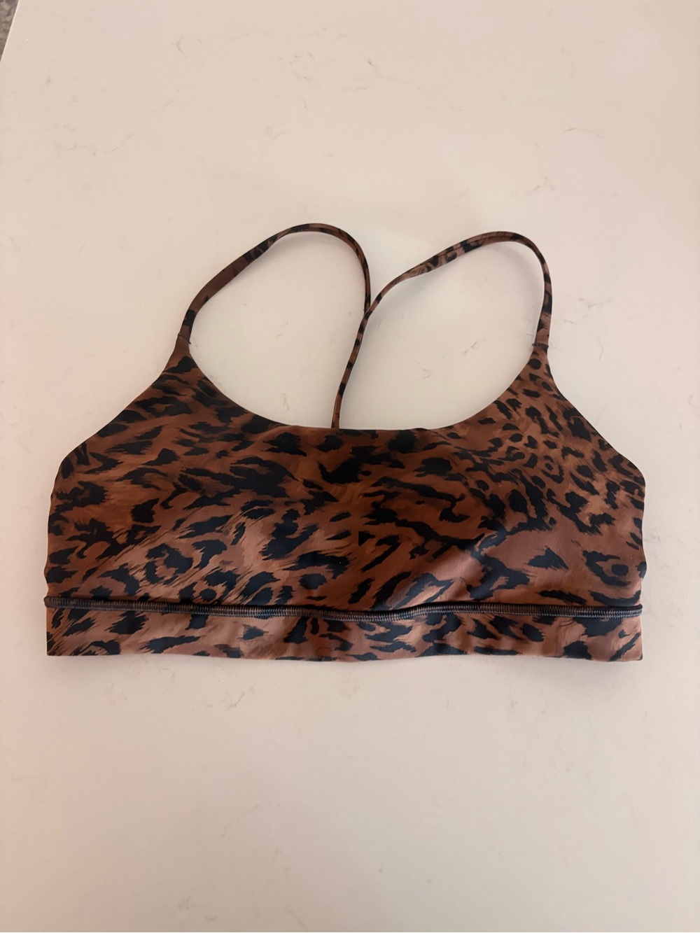 CALIA by Carrie Underwood Brown and Black Leopard Sports Bralette